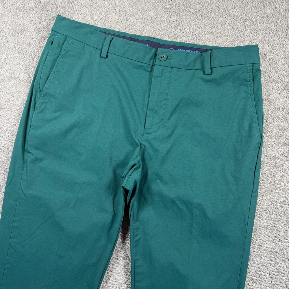 Vineyard Vines On-The-Go Pant Mens 34x32 Green Stretch Performance Chinos